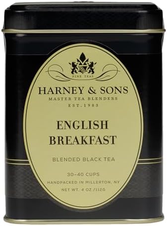 Harney & Sons English Breakfast Loose Leaf Black Tea Tin, 4 oz