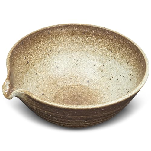 Traditional Clay Matcha Bowl Chawan with Spout