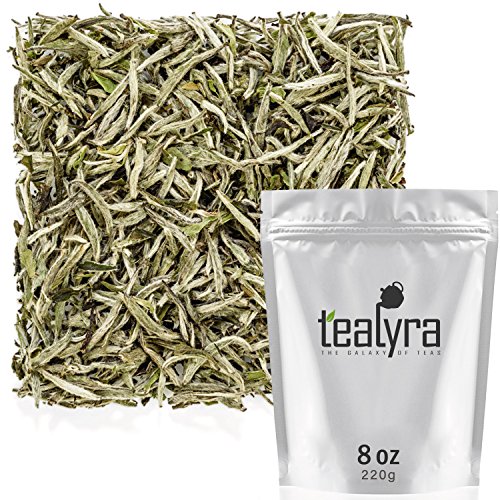 Tealyra Premium White Silver Needle Loose Leaf Tea — Bai Hao Yinzhen — Fujian China — 220g (8oz)