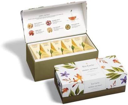 Tea Forte Premium Presentation Box Gift Set Sampler, 20 Count