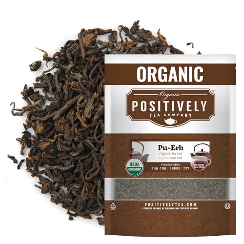 Organic Positively Tea Company, Pu-Erh Tea Loose Leaf, 16oz
