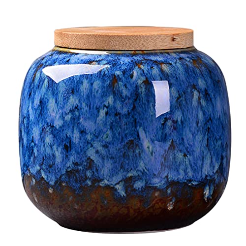 jessie Loose Tea Tin Caddy Airtight Blue