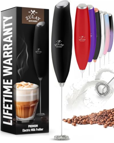 Zulay Kitchen Milk Frother Handheld
