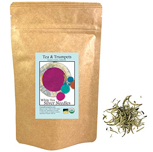 Tea & Trumpets USDA Organic Silver Needles Loose Leaf White Tea — 4 oz