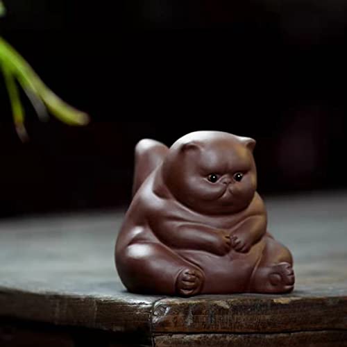 LYART Zisha Tea Pet Cat Bat
