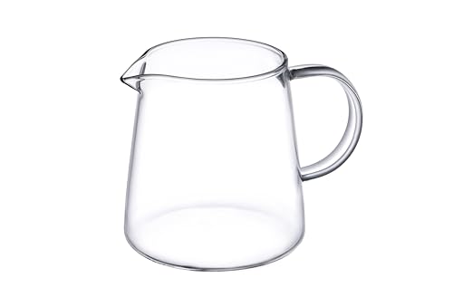 JIEJE Small Glass Pitcher 8.5oz Mini Tea Pitcher