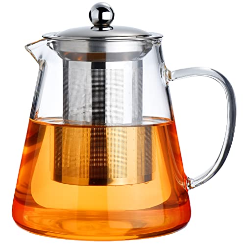 PARACITY Glass Teapot 550ml (stovetop-safe option)