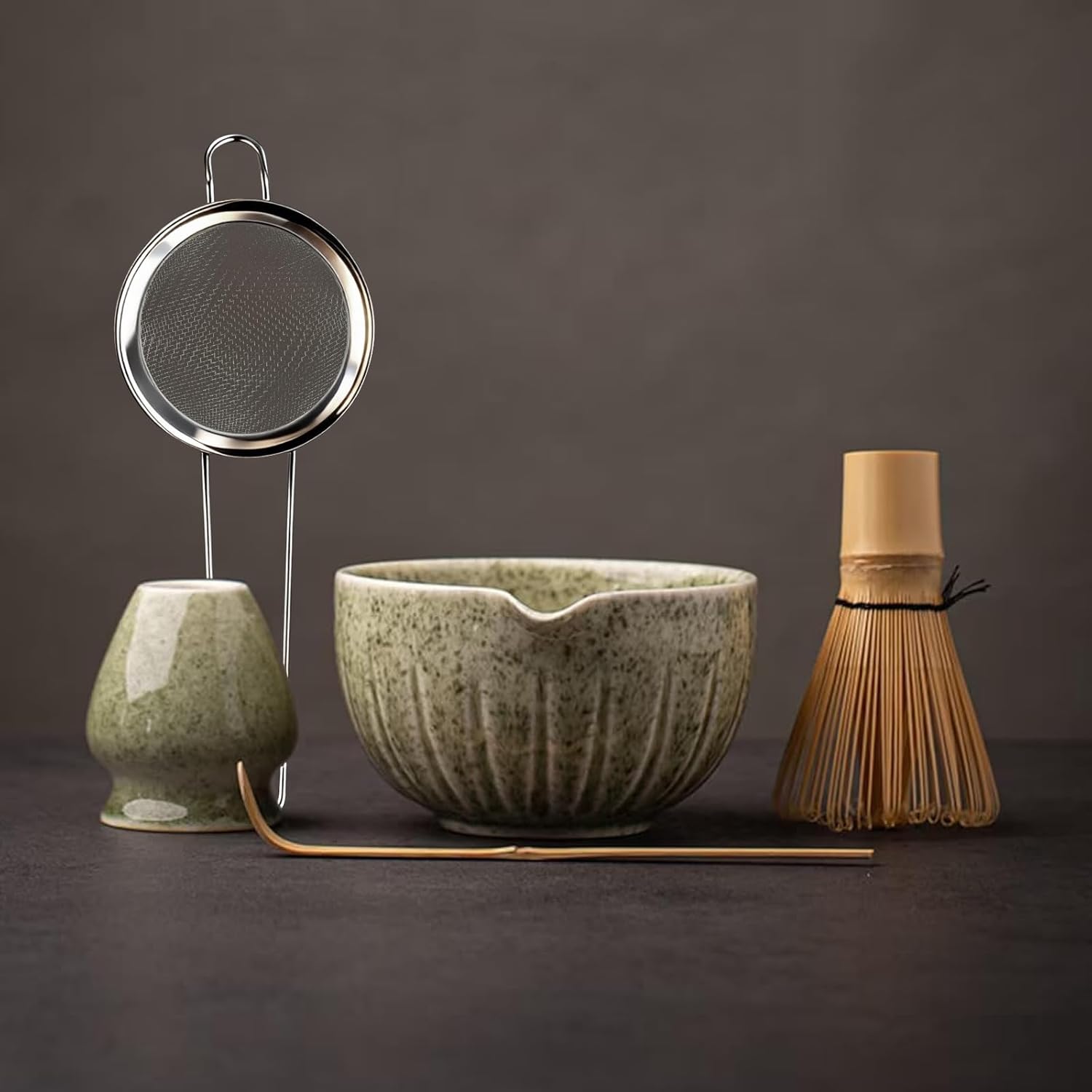 TANG PIN Matcha Set — Bowl, Whisk, Scoop & Holder