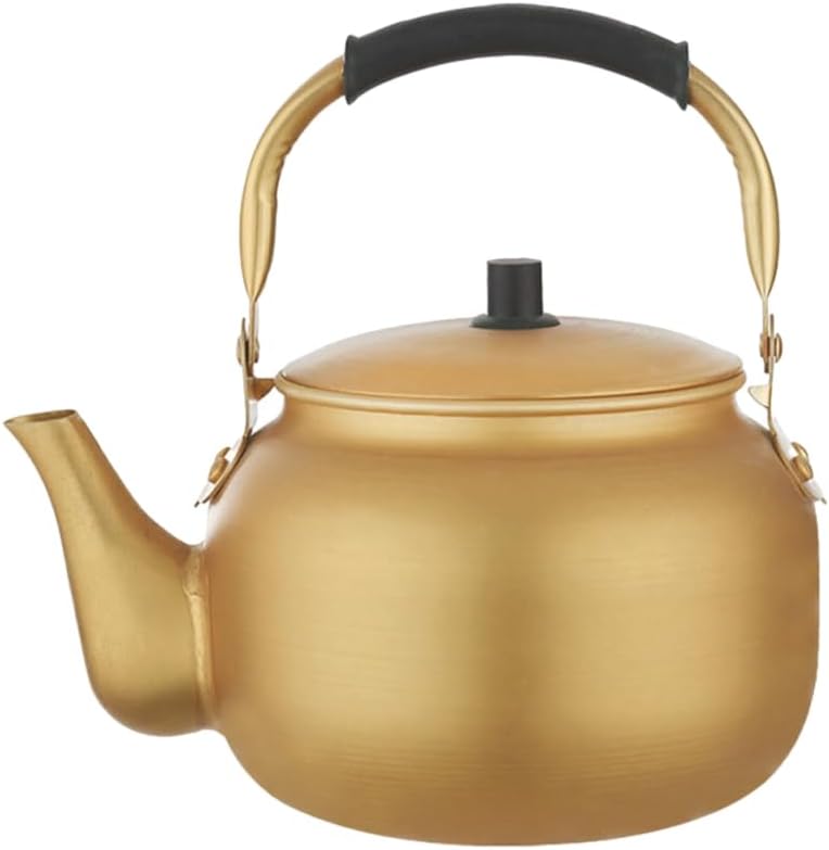 CAXUSD Korean Style Aluminum Tea Kettle Stovetop Boiler
