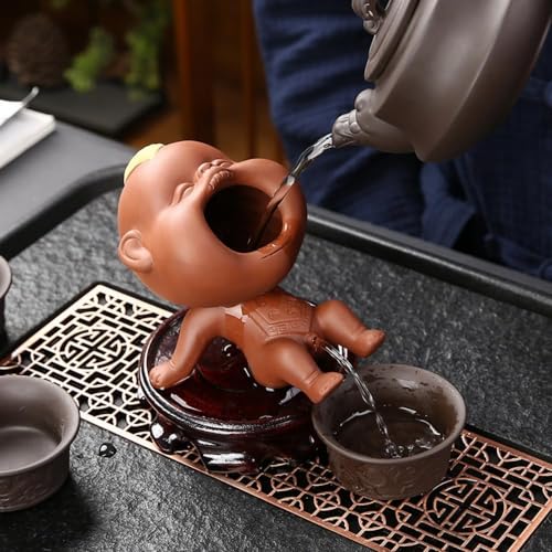 Pee Boy Purple Clay Tea Pet