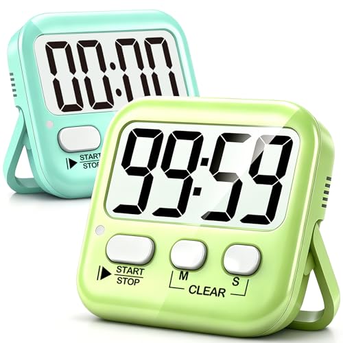 Antonki 2 Pack Digital Magnetic Kitchen Timer