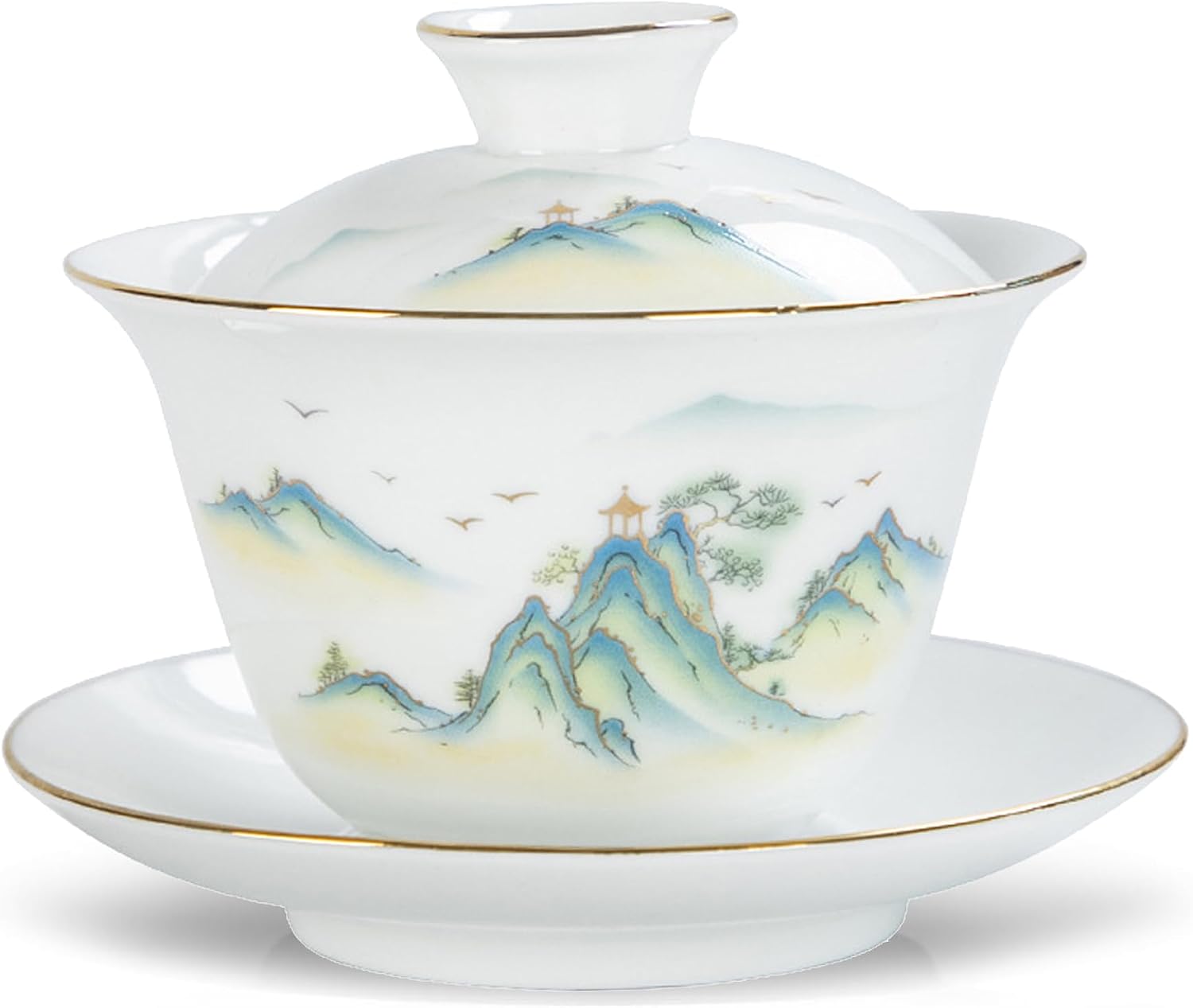Fashion & Lifestyle Jingdezhen Chinese Traditional Teaware Gaiwan 5oz/150ml