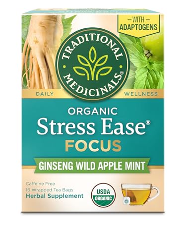 Traditional Medicinals Organic Stress Ease Focus, 16 Tea Bags
