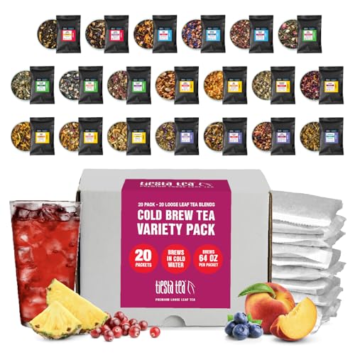 Tiesta Tea 20 Pack Cold Brew Variety, Loose Leaf