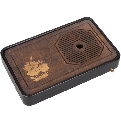 15 Inch Bamboo Gongfu Tea Tray with Water Storage