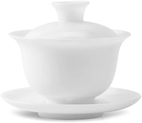 Fashion & Lifestyle Porcelain Gaiwan 150ml White Glazed
