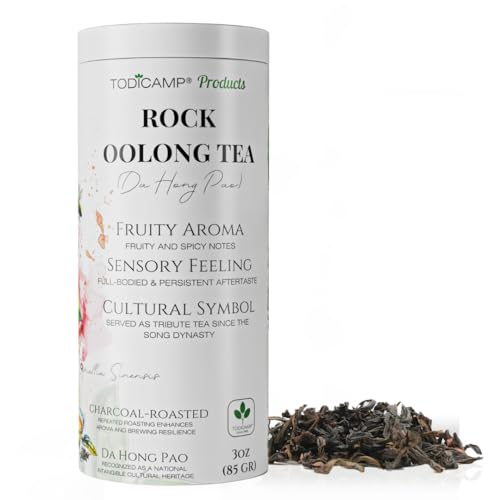 TODICAMP Da Hong Pao Oolong Tea Loose Leaf – Authentic Wuyi Rock