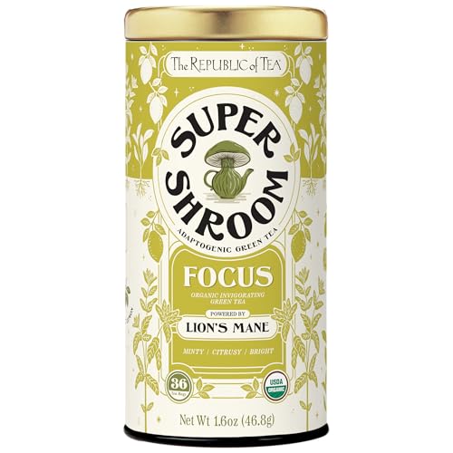 The Republic of Tea SuperShroom Focus Lion's Mane Green Tea