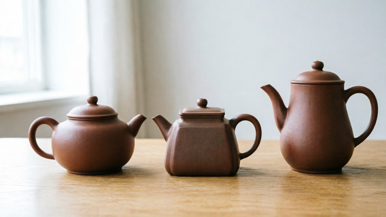 Xishi, Shipiao, and Fanggu teapot forms as three study anchors