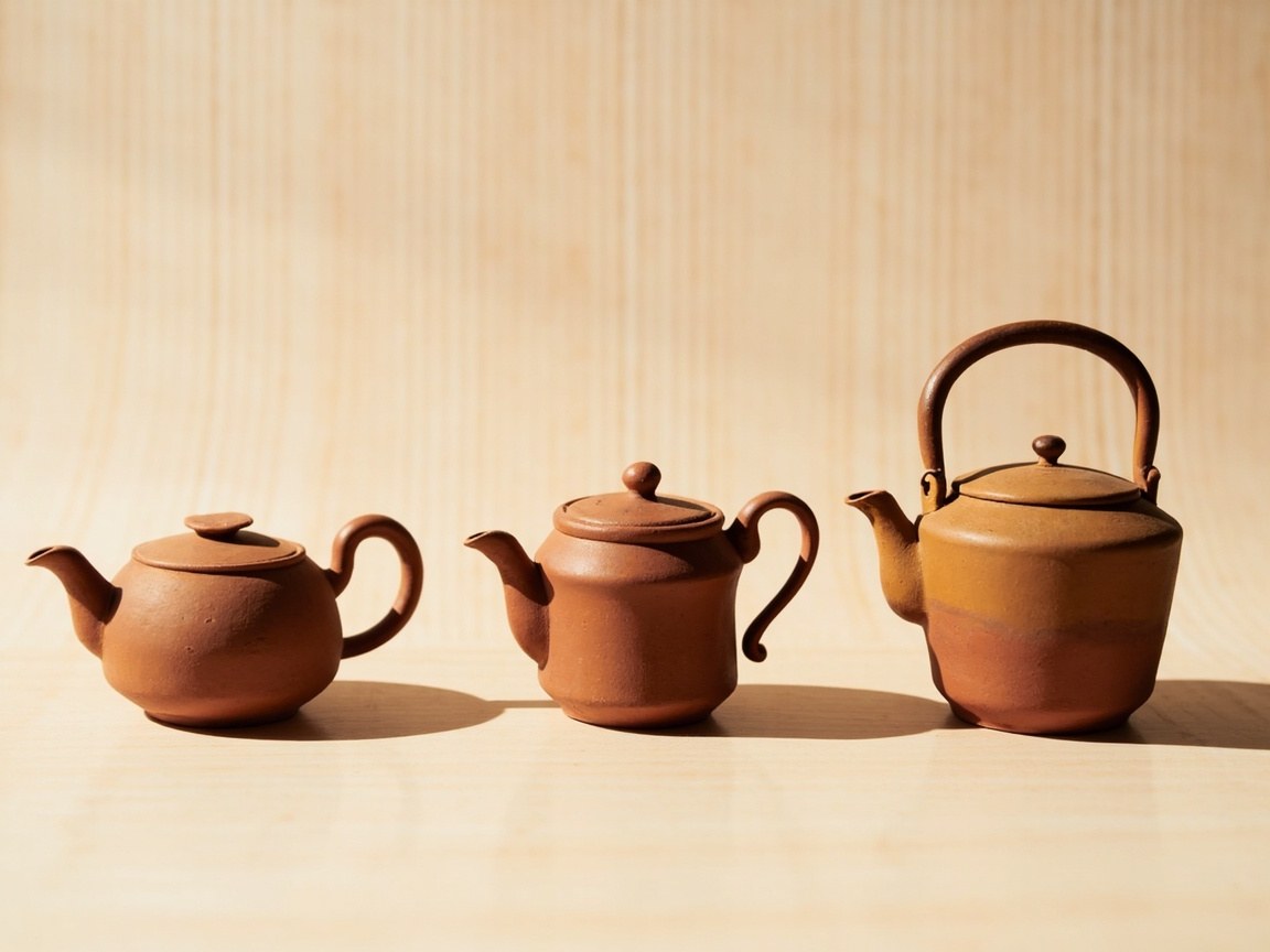 Kyusu handle styles: yokode, ushirode, and dobin