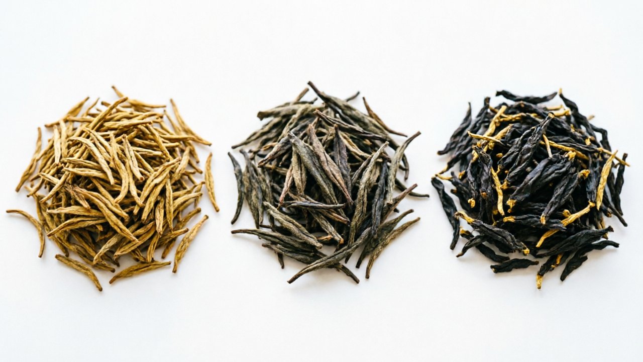 Keemun grades: Hao Ya tippy leaf, Mao Feng peak leaf, Congou export twist