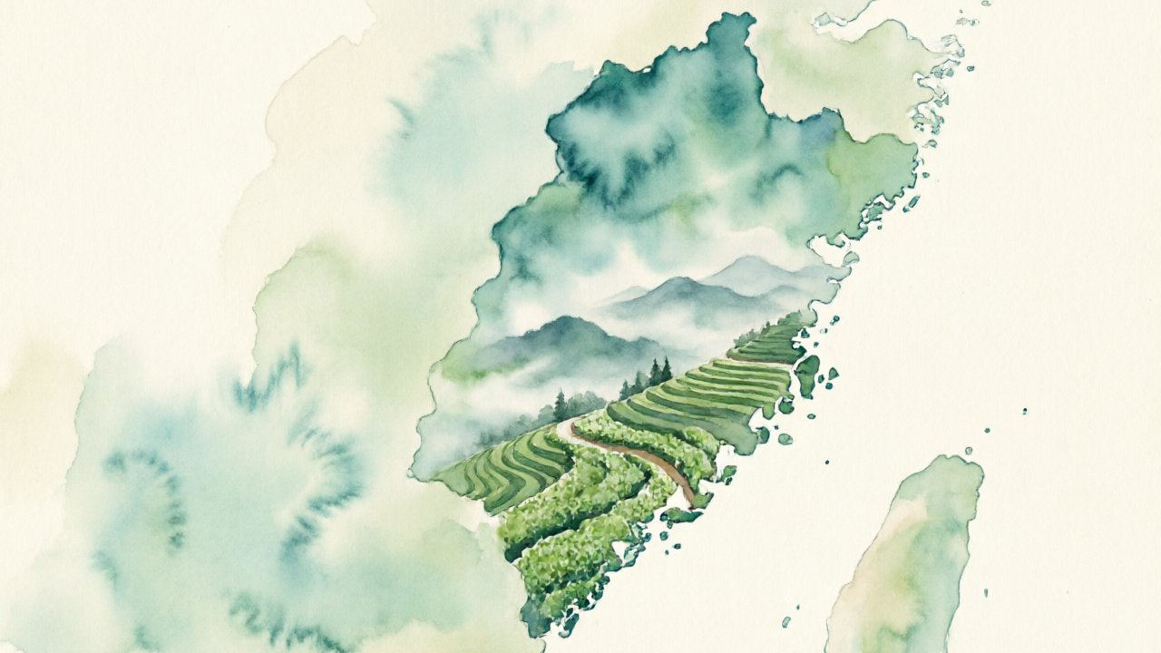 Anxi County Fujian map — origin of Tieguanyin oolong
